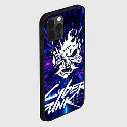 Чехол для iPhone 12 Pro Max Cyberpunk 2077: samurai blue, цвет: 3D-черный — фото 2