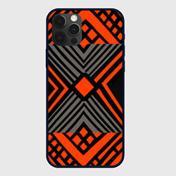 Чехол для iPhone 12 Pro Max Узор в этническом стиле племени масаев, цвет: 3D-черный