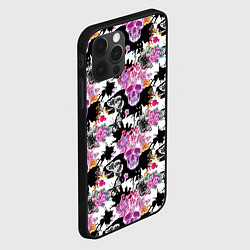 Чехол для iPhone 12 Pro Max Череп бохо, цвет: 3D-черный — фото 2