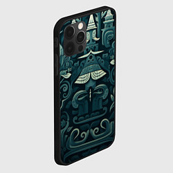 Чехол для iPhone 12 Pro Max Абстрактный узор в славянском стиле, цвет: 3D-черный — фото 2