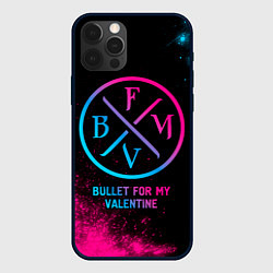 Чехол для iPhone 12 Pro Max Bullet For My Valentine - neon gradient, цвет: 3D-черный