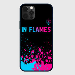 Чехол для iPhone 12 Pro Max In Flames - neon gradient посередине, цвет: 3D-черный