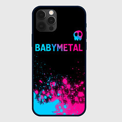 Чехол для iPhone 12 Pro Max Babymetal - neon gradient посередине, цвет: 3D-черный
