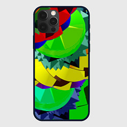 Чехол для iPhone 12 Pro Max Пластиковый хаос, цвет: 3D-черный