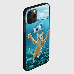 Чехол для iPhone 12 Pro Max Nirvana Cat, цвет: 3D-черный — фото 2