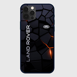 Чехол для iPhone 12 Pro Max Land Rover - плиты с эффектом свечения, цвет: 3D-черный