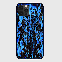 Чехол для iPhone 12 Pro Max Демонический доспех синий, цвет: 3D-черный