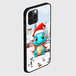 Чехол для iPhone 12 Pro Max Дракон рождественских чудес, цвет: 3D-черный — фото 2