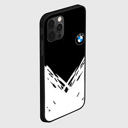 Чехол для iPhone 12 Pro Max BMW стильная геометрия спорт, цвет: 3D-черный — фото 2