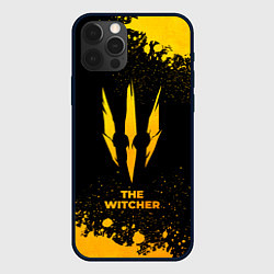 Чехол для iPhone 12 Pro Max The Witcher - gold gradient, цвет: 3D-черный