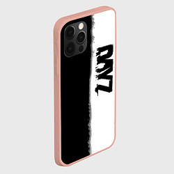 Чехол для iPhone 12 Pro Max Dayz черно белый ужас, цвет: 3D-светло-розовый — фото 2