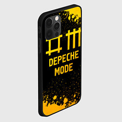 Чехол для iPhone 12 Pro Max Depeche Mode - gold gradient, цвет: 3D-черный — фото 2