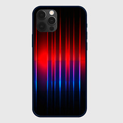 Чехол для iPhone 12 Pro Max Неоновый узор неоновая шкала, цвет: 3D-черный