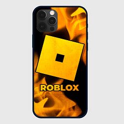 Чехол для iPhone 12 Pro Max Roblox - gold gradient, цвет: 3D-черный
