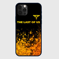 Чехол для iPhone 12 Pro Max The Last Of Us - gold gradient посередине, цвет: 3D-черный