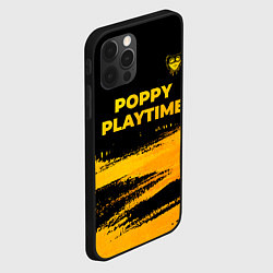 Чехол для iPhone 12 Pro Max Poppy Playtime - gold gradient посередине, цвет: 3D-черный — фото 2