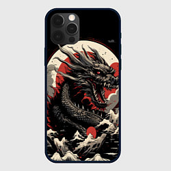 Чехол для iPhone 12 Pro Max Дракон вечности символ года, цвет: 3D-черный