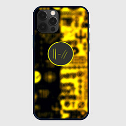 Чехол для iPhone 12 Pro Max Twenty one pilots yellow music, цвет: 3D-черный