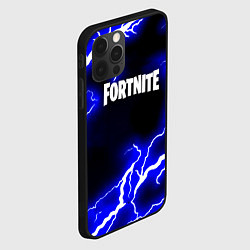 Чехол для iPhone 12 Pro Max Fortnite шторм молнии неон, цвет: 3D-черный — фото 2