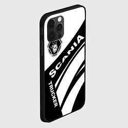 Чехол для iPhone 12 Pro Max Scania дальнобойщик, цвет: 3D-черный — фото 2