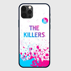 Чехол для iPhone 12 Pro Max The Killers neon gradient style посередине, цвет: 3D-черный