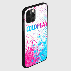 Чехол для iPhone 12 Pro Max Coldplay neon gradient style посередине, цвет: 3D-черный — фото 2