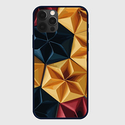 Чехол для iPhone 12 Pro Max Ромбовое вдохновение, цвет: 3D-черный