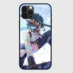 Чехол для iPhone 12 Pro Max Genshin Impact Сяо Xiao Mask, цвет: 3D-черный