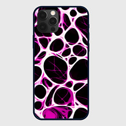 Чехол для iPhone 12 Pro Max Розовая морская волна, цвет: 3D-черный