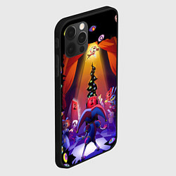 Чехол для iPhone 12 Pro Max Pomni looking for exit the Amazing Digital Circus, цвет: 3D-черный — фото 2