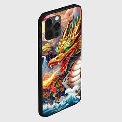 Чехол для iPhone 12 Pro Max Dragon tattoo - irezumi, цвет: 3D-черный — фото 2