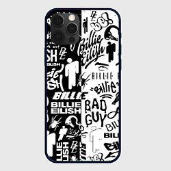 Чехол для iPhone 12 Pro Max Billie Eilish чернобелые битва лого, цвет: 3D-черный