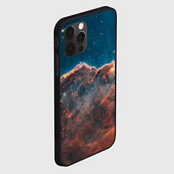 Чехол для iPhone 12 Pro Max Туманность Киля наблюдаемая телескопом Уэбба, цвет: 3D-черный — фото 2