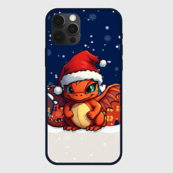 Чехол iPhone 12 Pro Max Новогодний дракоша 2024