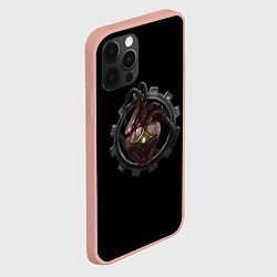 Чехол для iPhone 12 Pro Max Сердце механикус стимпанк, цвет: 3D-светло-розовый — фото 2