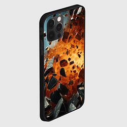 Чехол для iPhone 12 Pro Max Большой взрыв камней, цвет: 3D-черный — фото 2