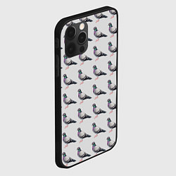Чехол для iPhone 12 Pro Max Голуби воркуют, цвет: 3D-черный — фото 2