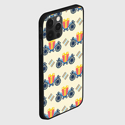 Чехол для iPhone 12 Pro Max Подарок на карете и ромб, цвет: 3D-черный — фото 2