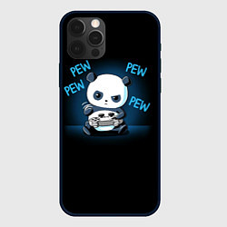 Чехол для iPhone 12 Pro Max Panda gamer, цвет: 3D-черный