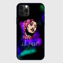 Чехол для iPhone 12 Pro Max Lil peep рэп неоновый градиент, цвет: 3D-черный