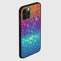 Чехол для iPhone 12 Pro Max Разноцветные пиксели, цвет: 3D-черный — фото 2