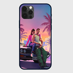 Чехол для iPhone 12 Pro Max Люсия с парнем gta 6, цвет: 3D-черный