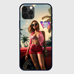 Чехол для iPhone 12 Pro Max Девушка GTA 6, цвет: 3D-черный