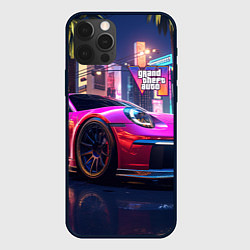 Чехол для iPhone 12 Pro Max GTA 6 auto, цвет: 3D-черный