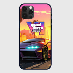 Чехол для iPhone 12 Pro Max Auto GTA 6, цвет: 3D-черный