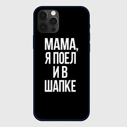 Чехол для iPhone 12 Pro Max Мама я поел, цвет: 3D-черный