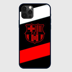 Чехол для iPhone 12 Pro Max Barcelona stripes sport, цвет: 3D-черный