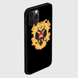 Чехол для iPhone 12 Pro Max Имперский герб символкика, цвет: 3D-черный — фото 2