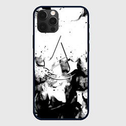 Чехол для iPhone 12 Pro Max Assassins Creed fire, цвет: 3D-черный