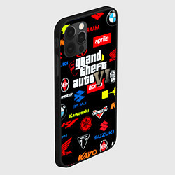 Чехол для iPhone 12 Pro Max GTA6 автобренды, цвет: 3D-черный — фото 2